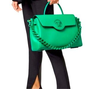 Versace large La Medusa tote bag Kelly Green (NWT)